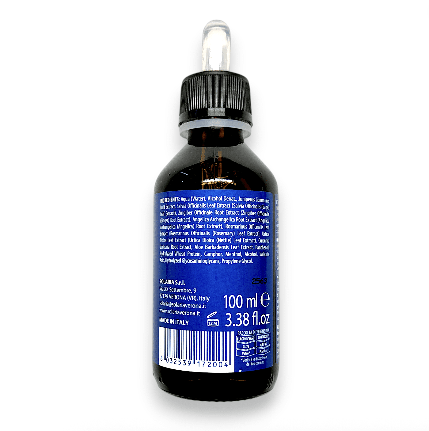 Lotion caduta Eliokap skład Inci na butelce